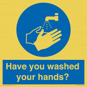 Have you washed your hands?